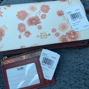 NWT Coach crossbody & wallet.